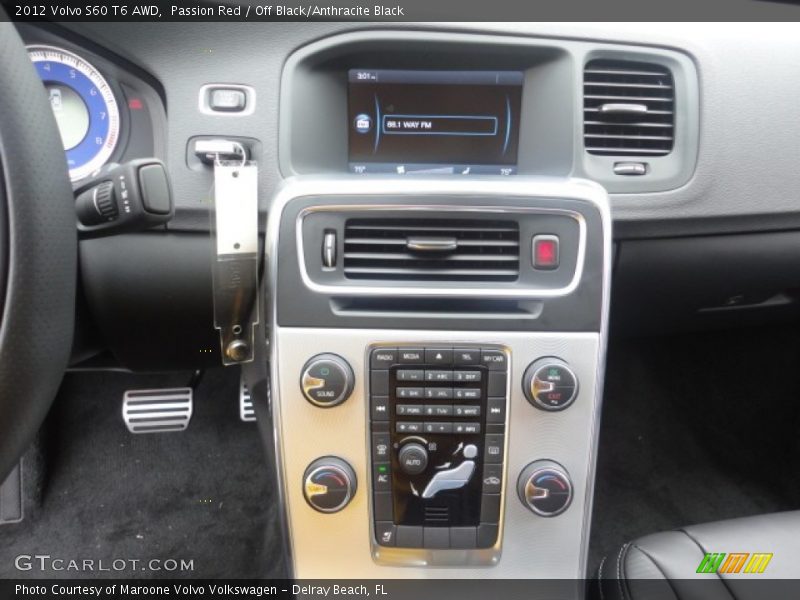 Passion Red / Off Black/Anthracite Black 2012 Volvo S60 T6 AWD