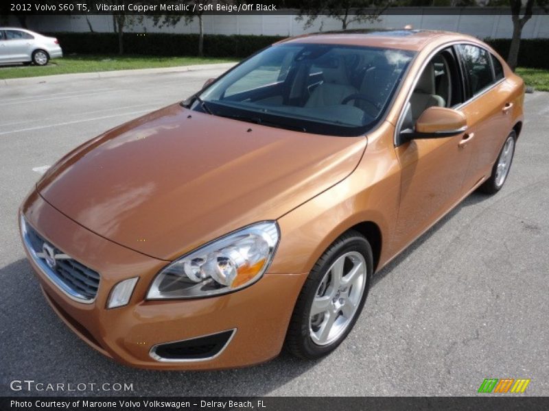 Vibrant Copper Metallic / Soft Beige/Off Black 2012 Volvo S60 T5