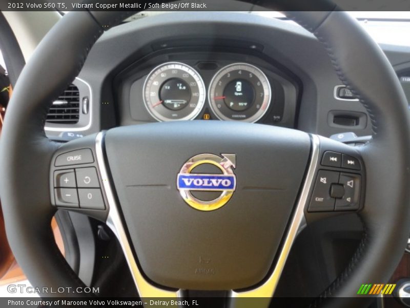 Vibrant Copper Metallic / Soft Beige/Off Black 2012 Volvo S60 T5