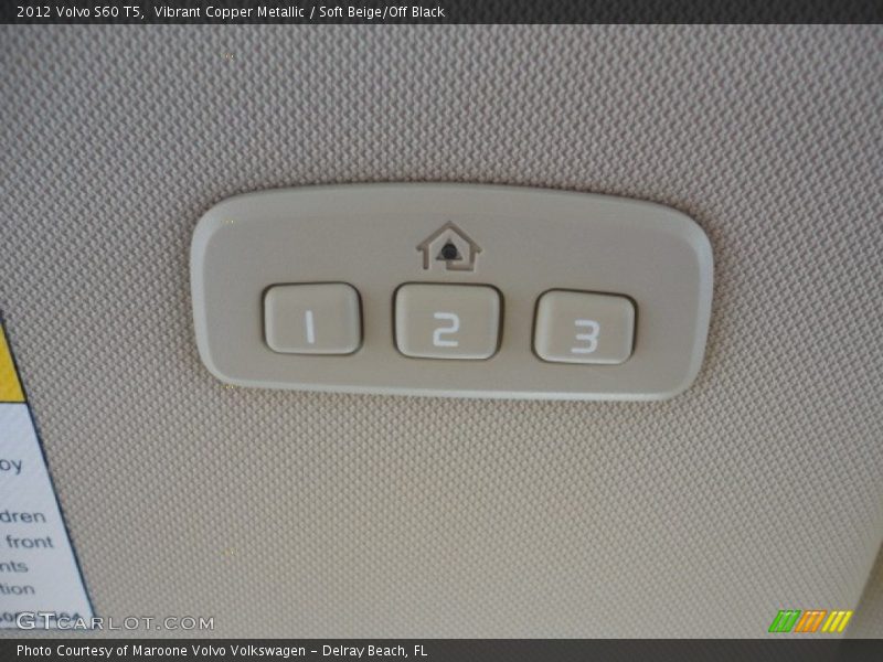 Vibrant Copper Metallic / Soft Beige/Off Black 2012 Volvo S60 T5