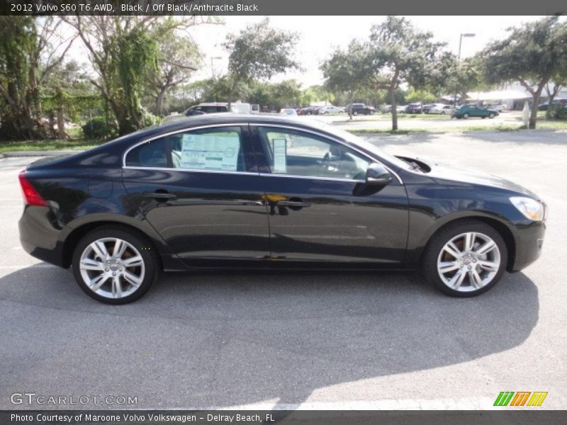 Black / Off Black/Anthracite Black 2012 Volvo S60 T6 AWD