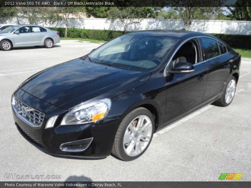 Black / Off Black/Anthracite Black 2012 Volvo S60 T6 AWD