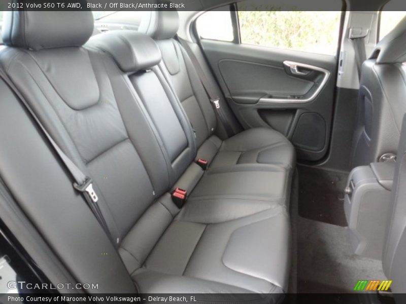  2012 S60 T6 AWD Off Black/Anthracite Black Interior