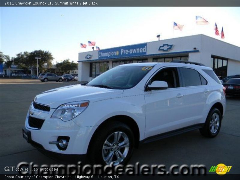 Summit White / Jet Black 2011 Chevrolet Equinox LT