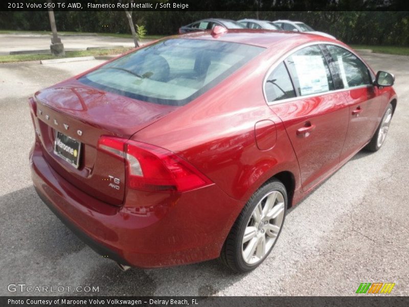 Flamenco Red Metallic / Soft Beige 2012 Volvo S60 T6 AWD