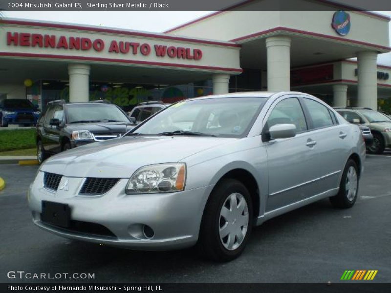 Sterling Silver Metallic / Black 2004 Mitsubishi Galant ES
