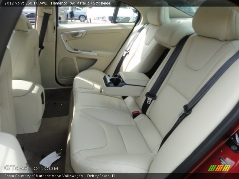 Flamenco Red Metallic / Soft Beige 2012 Volvo S60 T6 AWD
