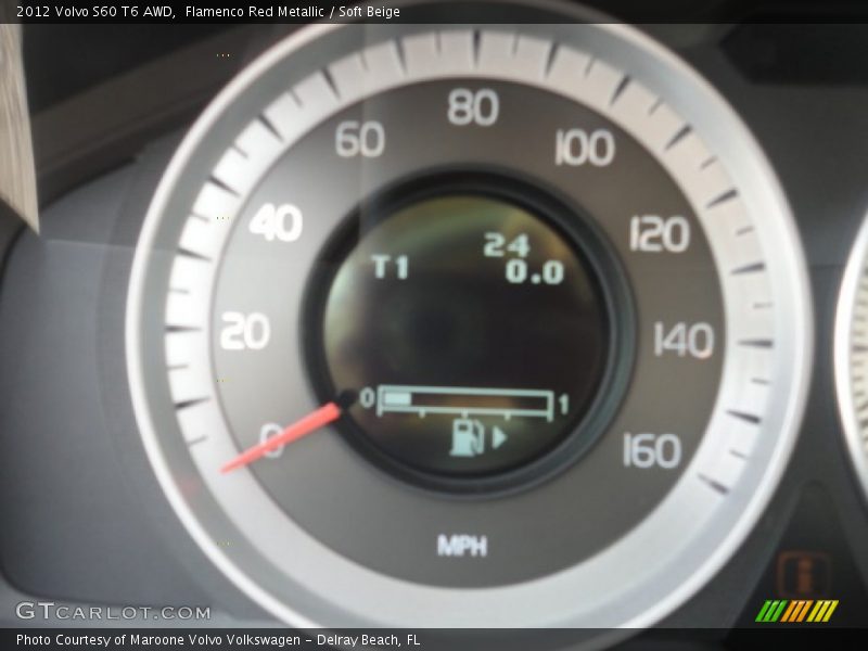 Flamenco Red Metallic / Soft Beige 2012 Volvo S60 T6 AWD