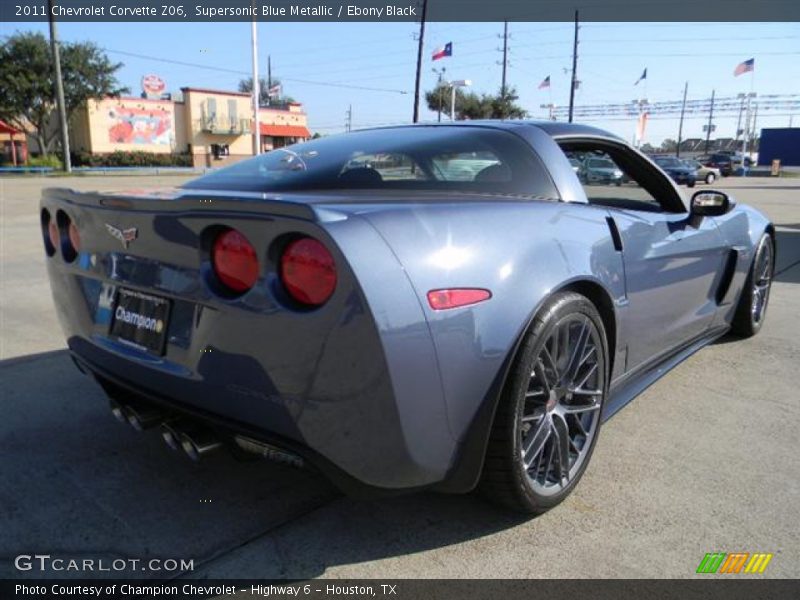 Supersonic Blue Metallic / Ebony Black 2011 Chevrolet Corvette Z06
