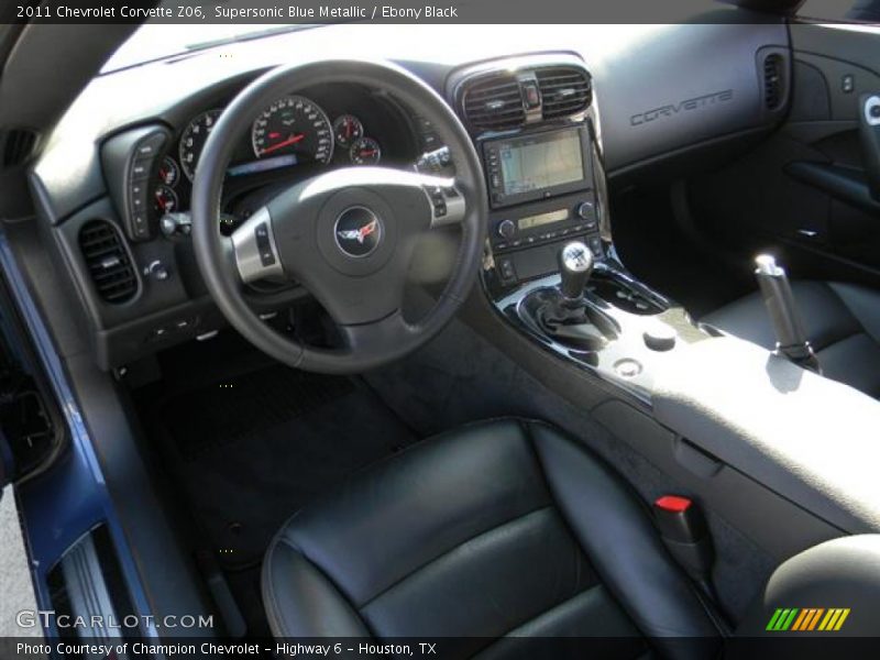 Ebony Black Interior - 2011 Corvette Z06 