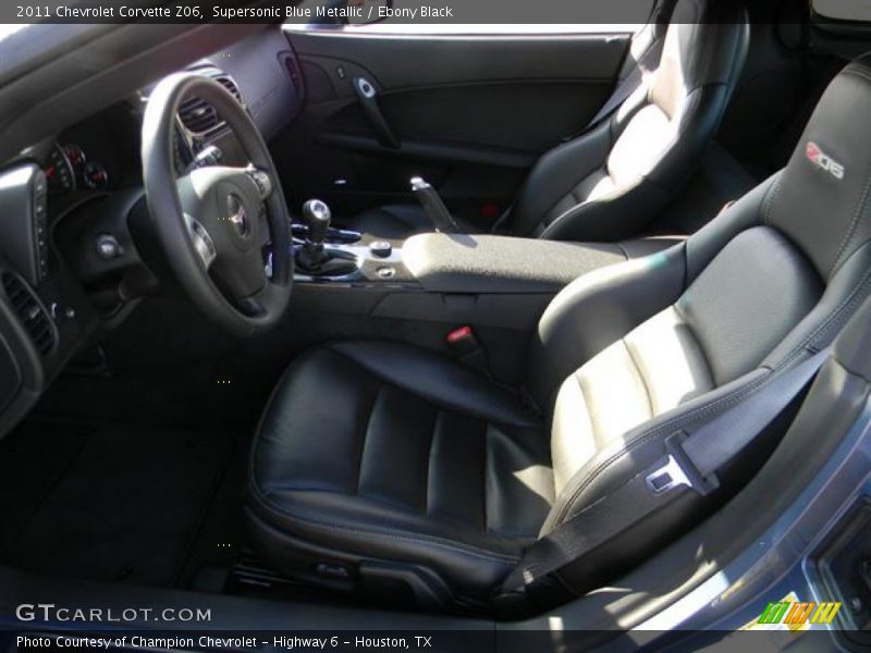 2011 Corvette Z06 Ebony Black Interior