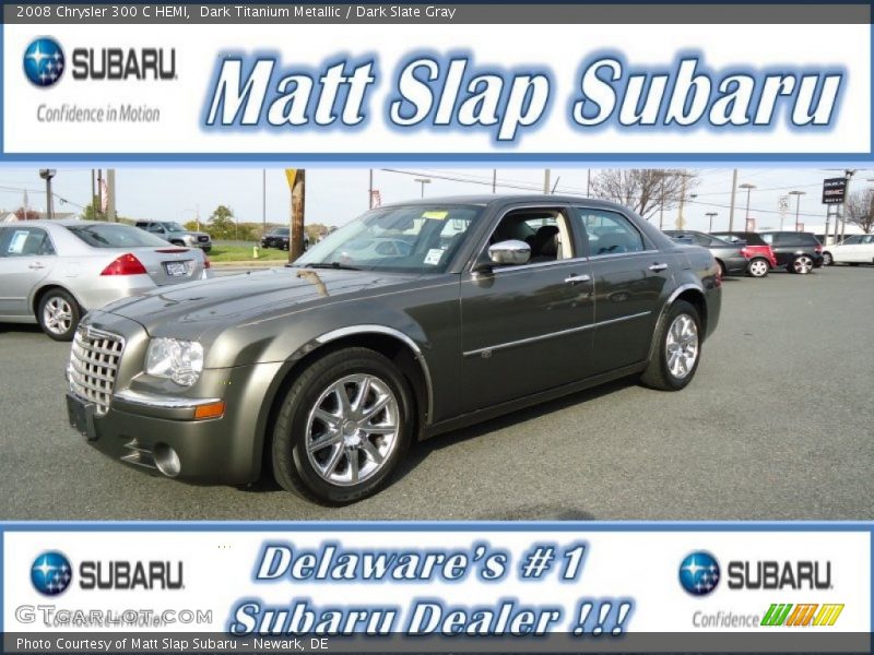 Dark Titanium Metallic / Dark Slate Gray 2008 Chrysler 300 C HEMI