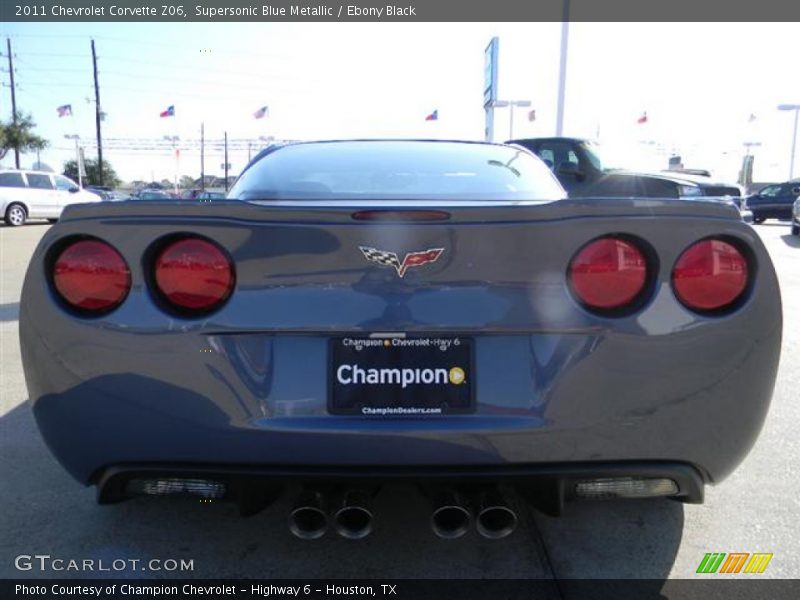 Supersonic Blue Metallic / Ebony Black 2011 Chevrolet Corvette Z06