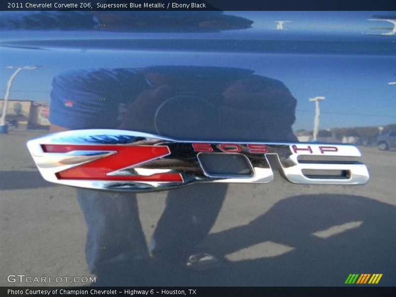 Z06 505 HP badge - 2011 Chevrolet Corvette Z06