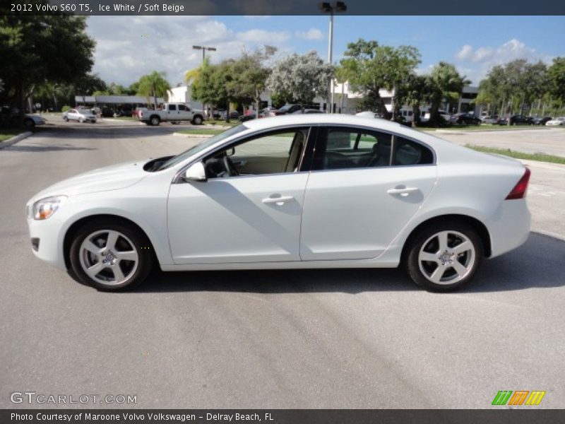 Ice White / Soft Beige 2012 Volvo S60 T5