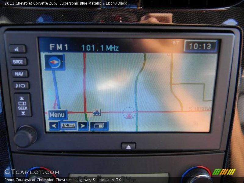Navigation of 2011 Corvette Z06
