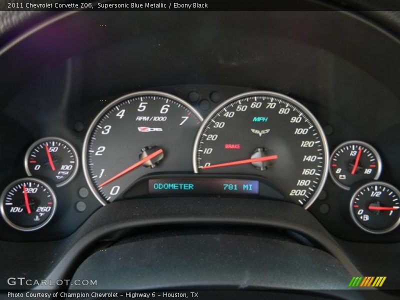  2011 Corvette Z06 Z06 Gauges