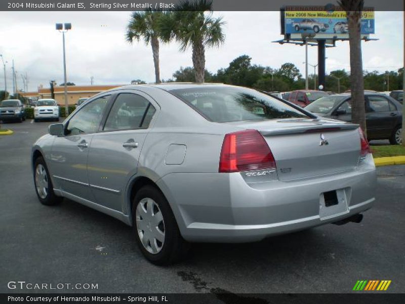 Sterling Silver Metallic / Black 2004 Mitsubishi Galant ES
