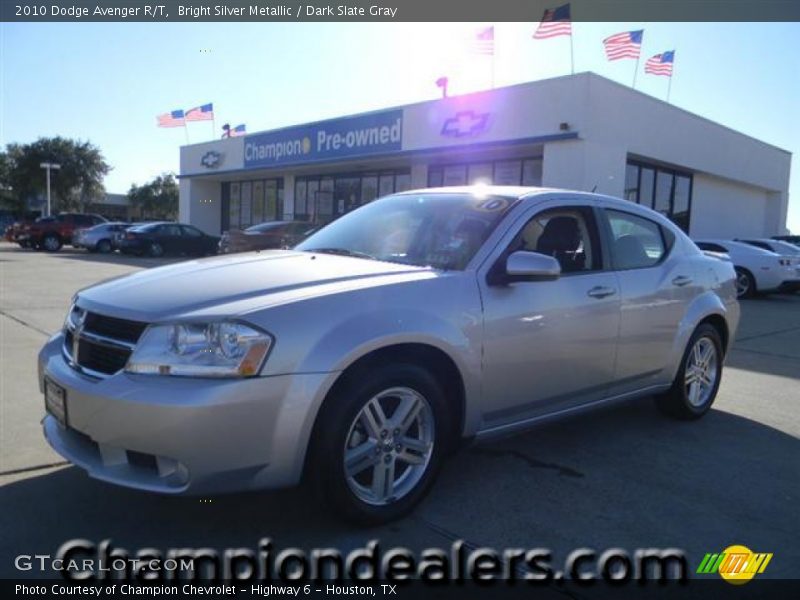 Bright Silver Metallic / Dark Slate Gray 2010 Dodge Avenger R/T
