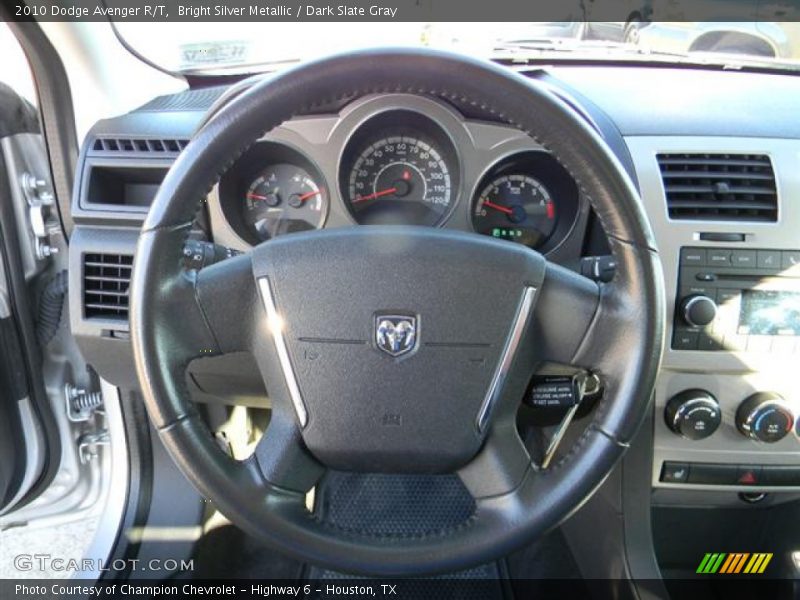 Bright Silver Metallic / Dark Slate Gray 2010 Dodge Avenger R/T