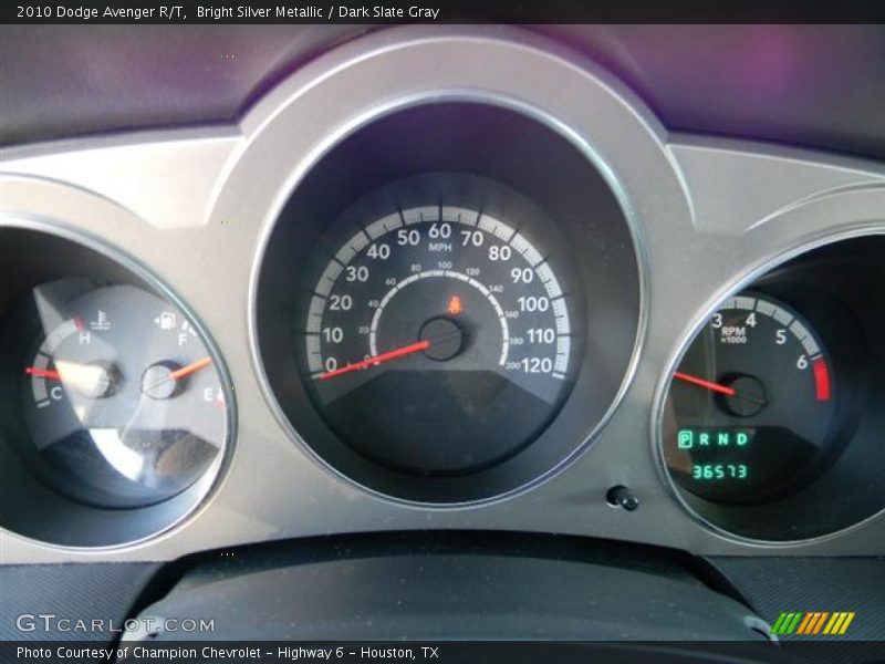 Bright Silver Metallic / Dark Slate Gray 2010 Dodge Avenger R/T