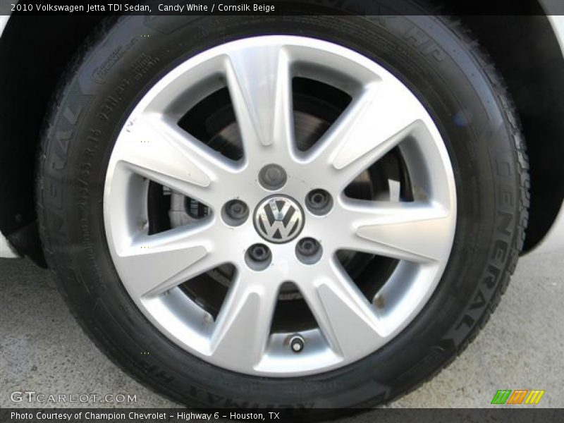 Candy White / Cornsilk Beige 2010 Volkswagen Jetta TDI Sedan