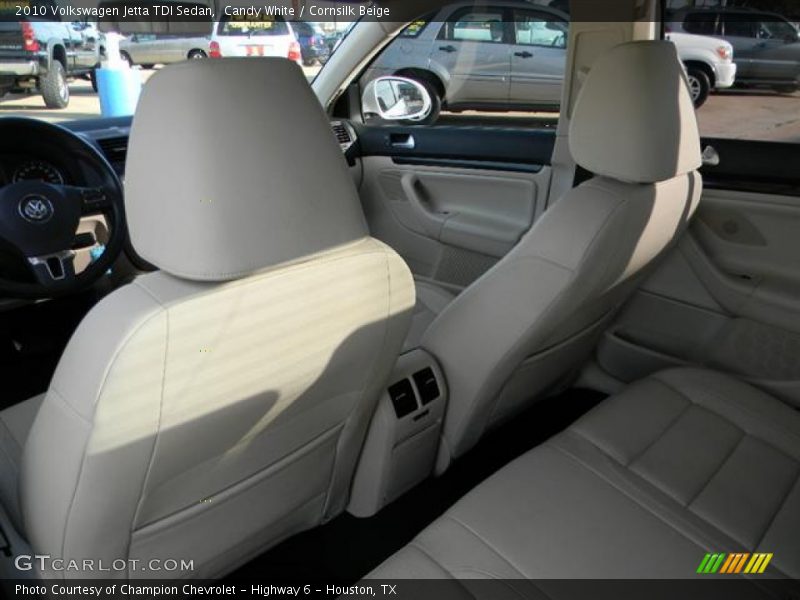 Candy White / Cornsilk Beige 2010 Volkswagen Jetta TDI Sedan