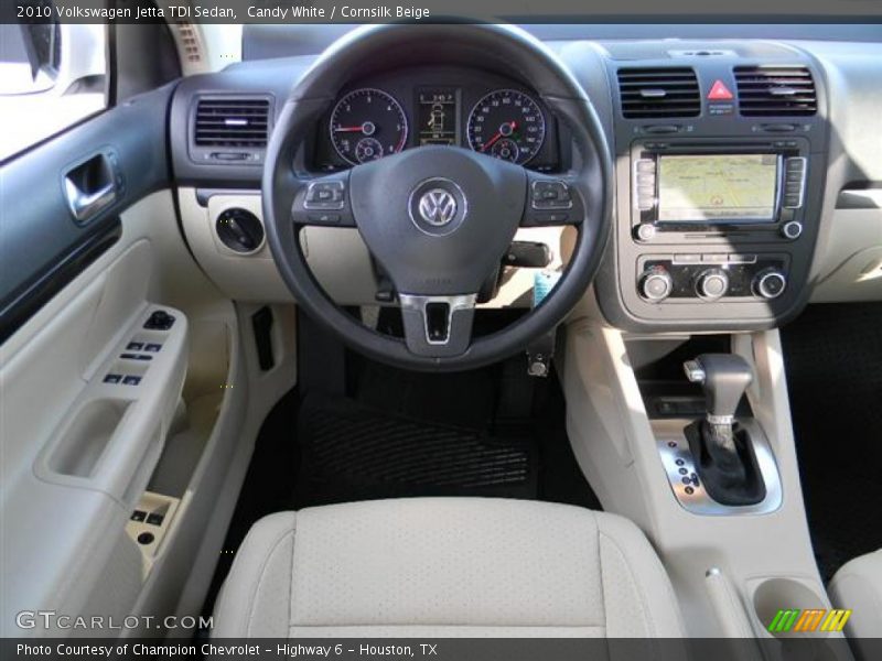 Candy White / Cornsilk Beige 2010 Volkswagen Jetta TDI Sedan