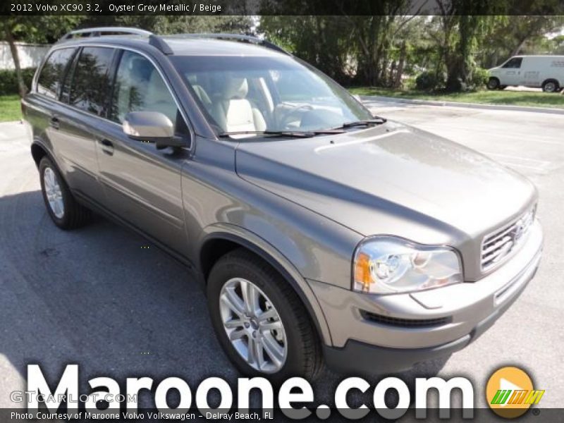 Oyster Grey Metallic / Beige 2012 Volvo XC90 3.2