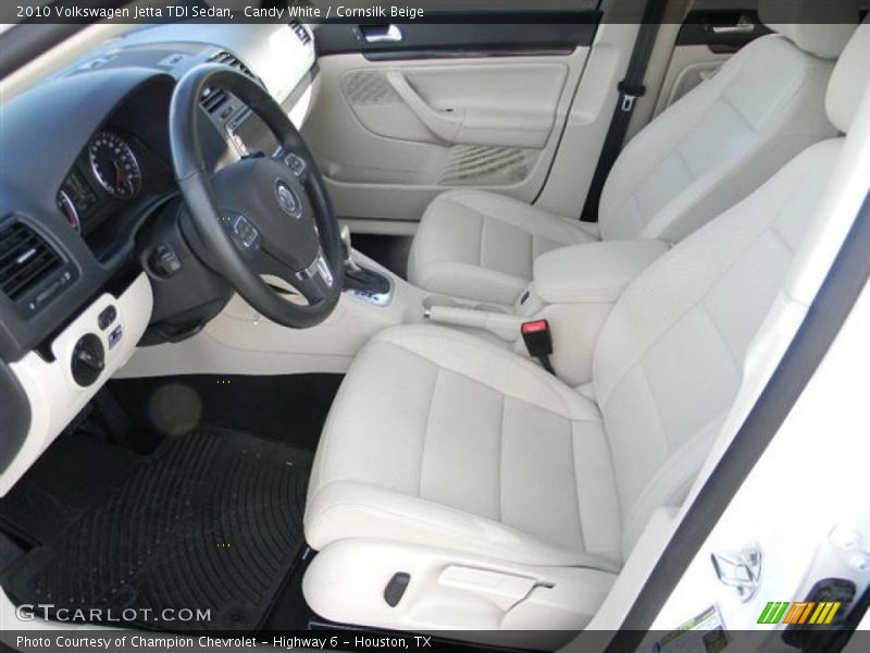 Candy White / Cornsilk Beige 2010 Volkswagen Jetta TDI Sedan