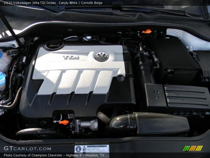 Candy White / Cornsilk Beige 2010 Volkswagen Jetta TDI Sedan
