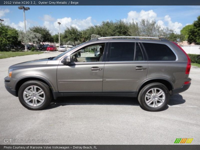 Oyster Grey Metallic / Beige 2012 Volvo XC90 3.2