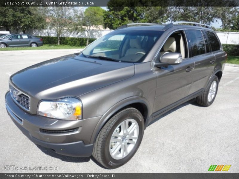 Oyster Grey Metallic / Beige 2012 Volvo XC90 3.2