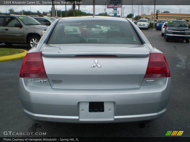Sterling Silver Metallic / Black 2004 Mitsubishi Galant ES