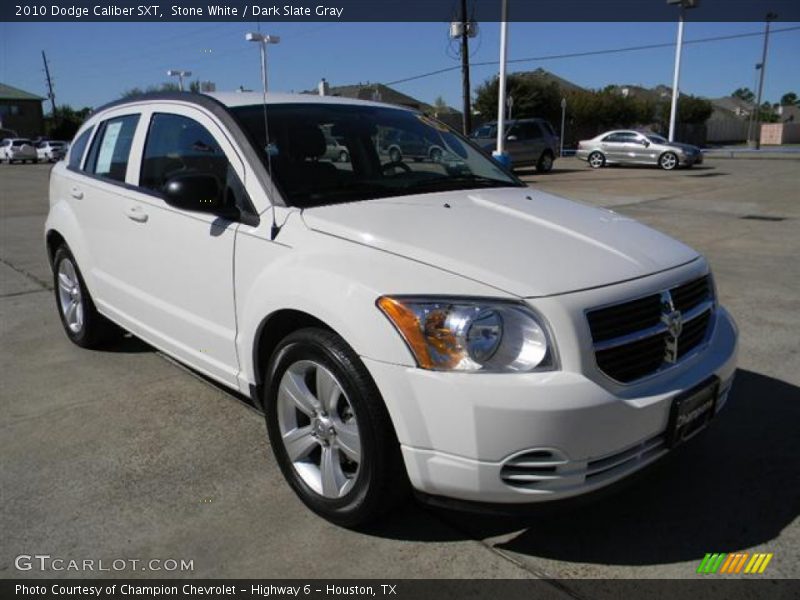 Stone White / Dark Slate Gray 2010 Dodge Caliber SXT