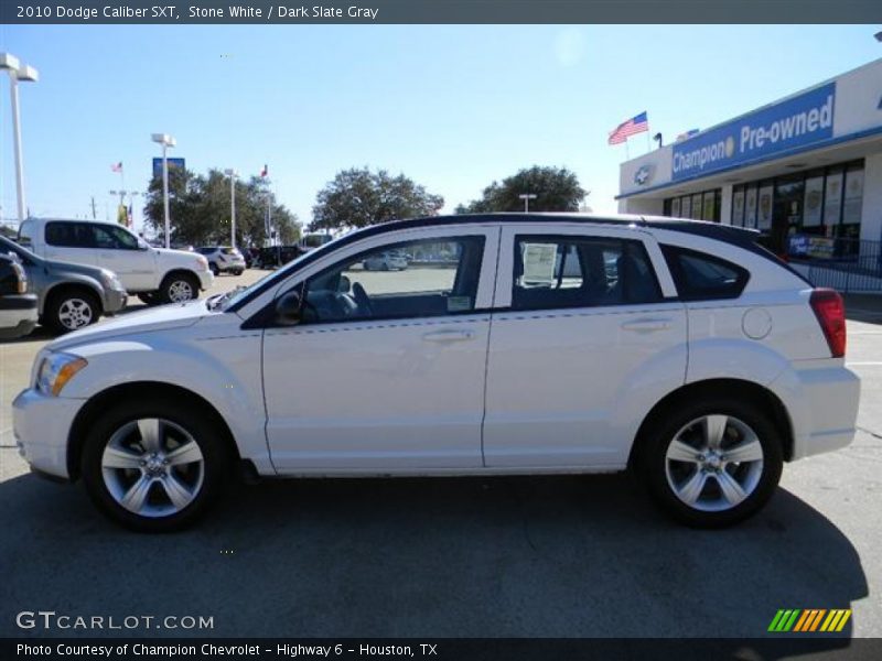 Stone White / Dark Slate Gray 2010 Dodge Caliber SXT