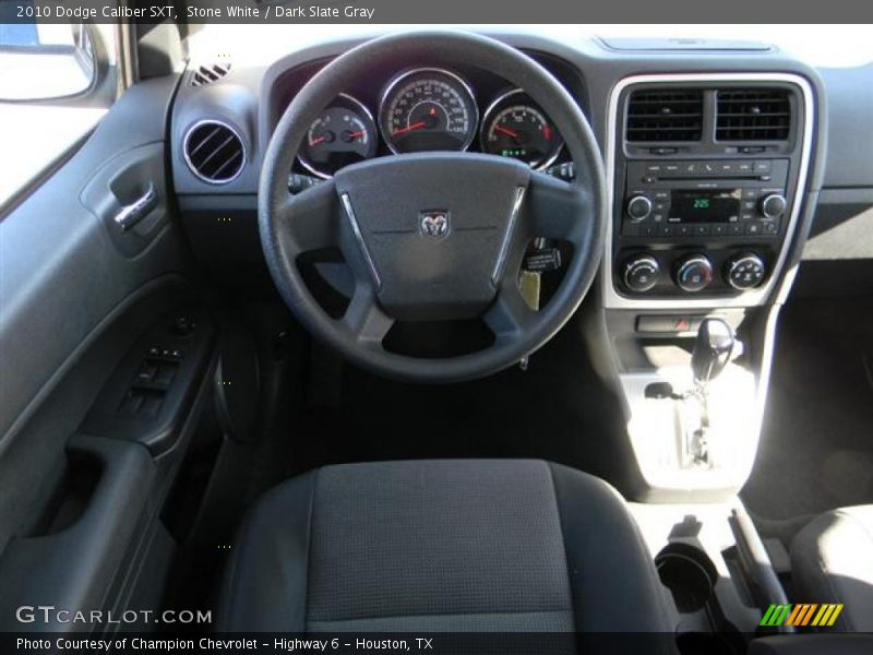 Stone White / Dark Slate Gray 2010 Dodge Caliber SXT