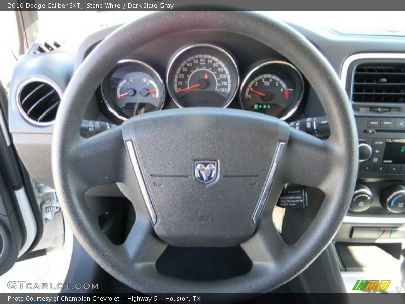 Stone White / Dark Slate Gray 2010 Dodge Caliber SXT