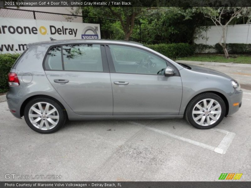 United Gray Metallic / Titan Black 2011 Volkswagen Golf 4 Door TDI