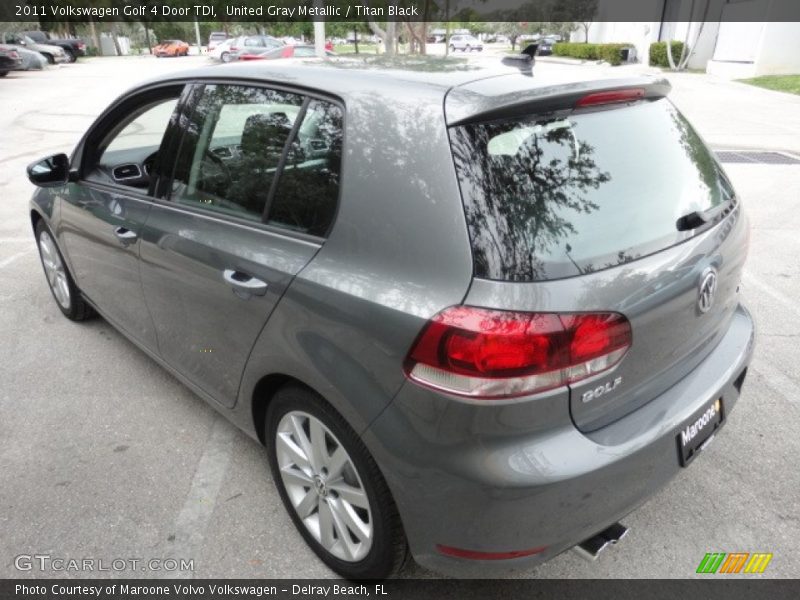 United Gray Metallic / Titan Black 2011 Volkswagen Golf 4 Door TDI