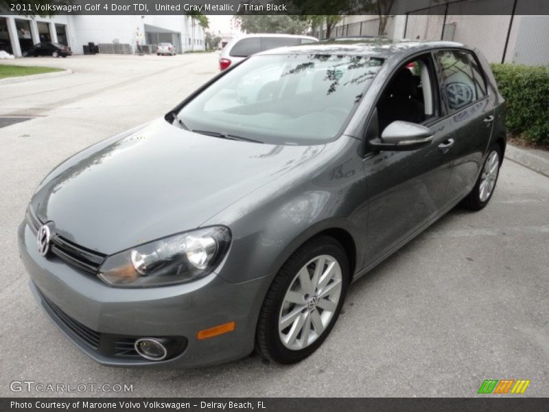 United Gray Metallic / Titan Black 2011 Volkswagen Golf 4 Door TDI