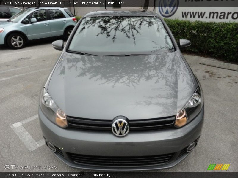 United Gray Metallic / Titan Black 2011 Volkswagen Golf 4 Door TDI