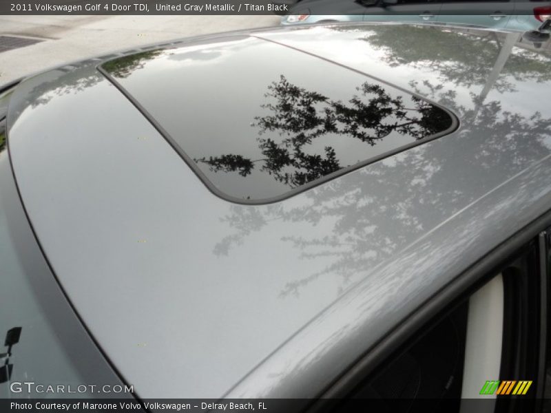 United Gray Metallic / Titan Black 2011 Volkswagen Golf 4 Door TDI