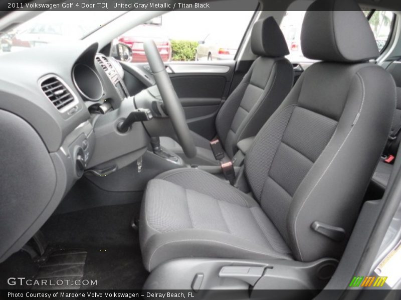 United Gray Metallic / Titan Black 2011 Volkswagen Golf 4 Door TDI