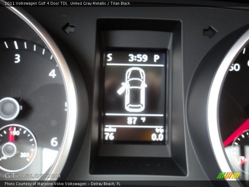 United Gray Metallic / Titan Black 2011 Volkswagen Golf 4 Door TDI