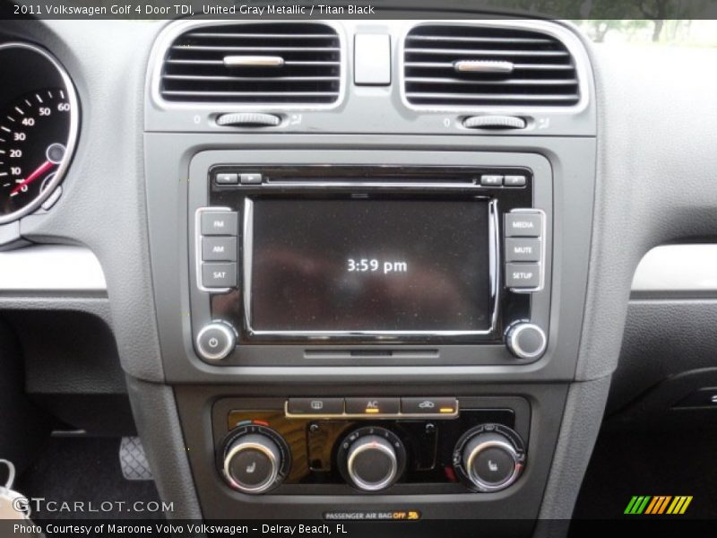 United Gray Metallic / Titan Black 2011 Volkswagen Golf 4 Door TDI