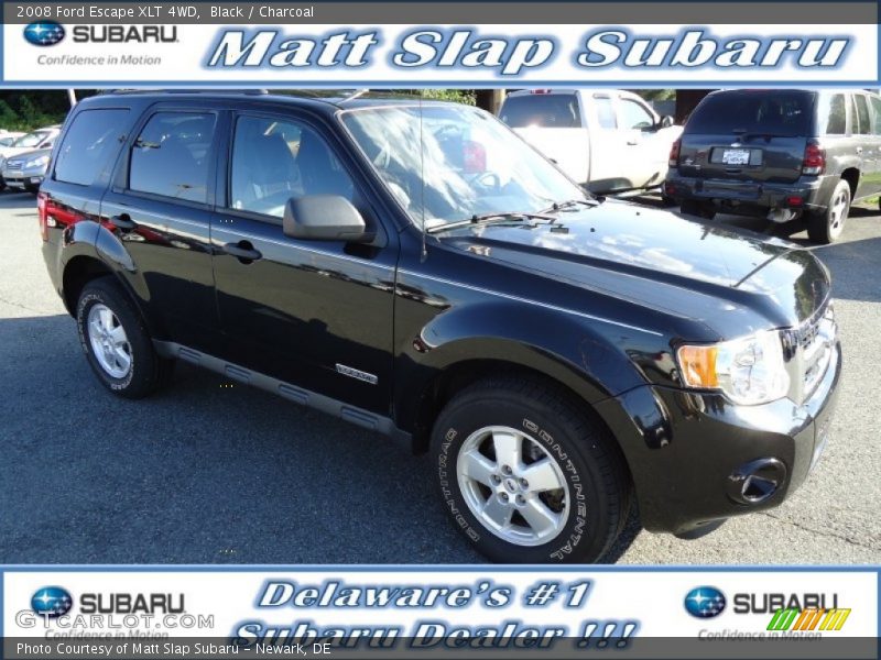 Black / Charcoal 2008 Ford Escape XLT 4WD