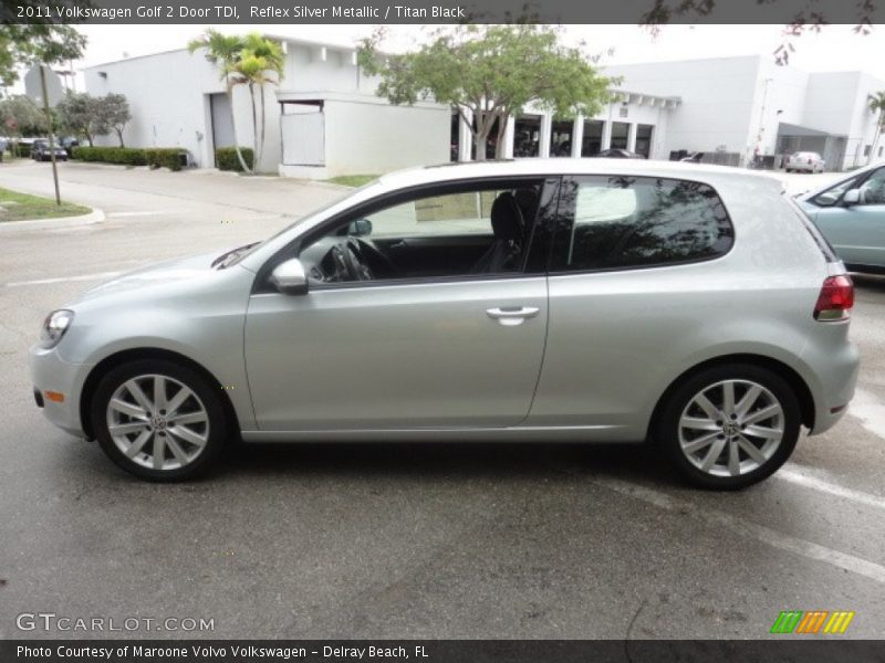 Reflex Silver Metallic / Titan Black 2011 Volkswagen Golf 2 Door TDI