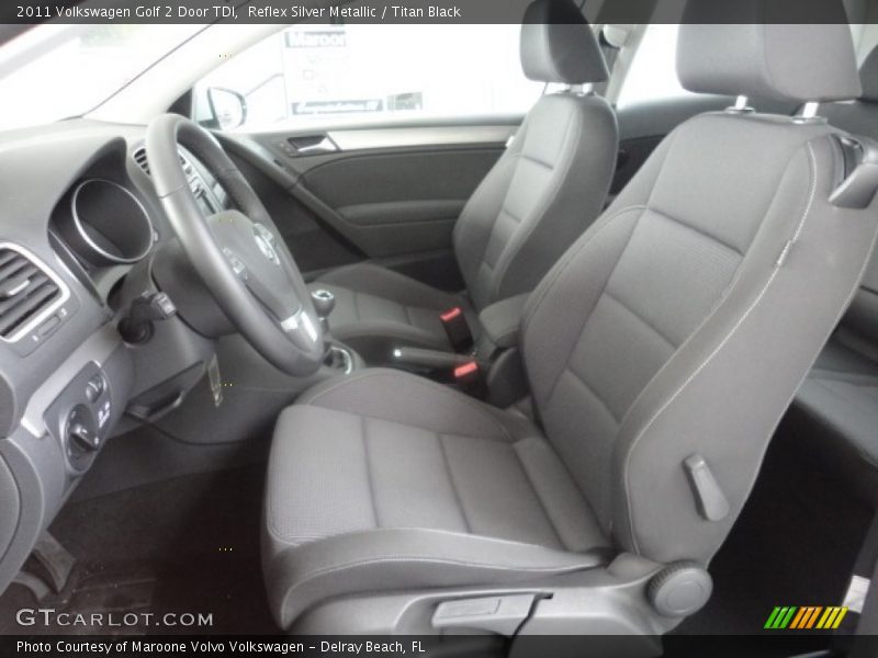  2011 Golf 2 Door TDI Titan Black Interior