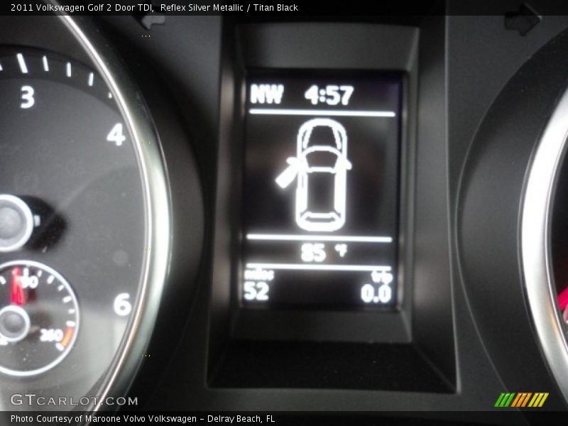 Reflex Silver Metallic / Titan Black 2011 Volkswagen Golf 2 Door TDI
